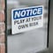 Signmission Play At Your Own Risk, 10 in W x Rectangle, Vinyl Decal OS-2PACK-NS-D-710-L-17317 - alternate 4
